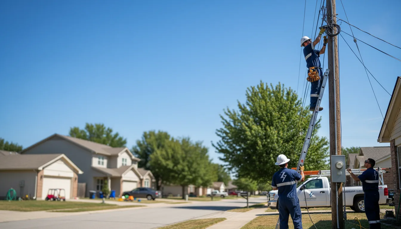 Residential electrician providing installation services in Hopedale, OH